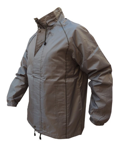 Rompeviento Hombre Talle Grande  Impermeable Capucha Campera