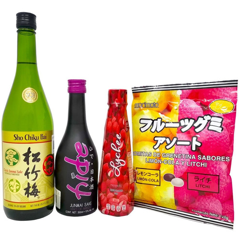 Imagen 1 de 5 de Sake Sho Chiku 750ml, Hide 350ml, Bebida Y Dulces Japoneses 