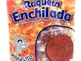 2 Bolsas Paletas Miguelito Raqueta Sabor Grosella Con Chile
