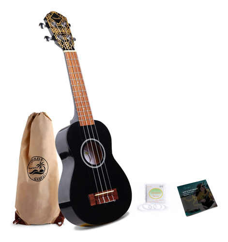 Ukelele Soprano De 21 Pulgadas De Caoba Eléctrico Arco Iri.