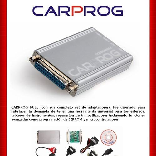 Carprog Full Programador Airbag Ecu Inmo Memorias Completo