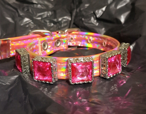Imagen 5 de 5 de Collar De Lujo Carlitos Glam Perro Toy Con Glamour