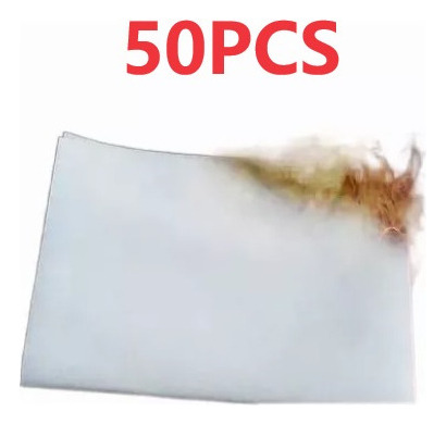 50 Hojas Papel Flash Chispa 50x20cm C/u Magia Truco Fuego