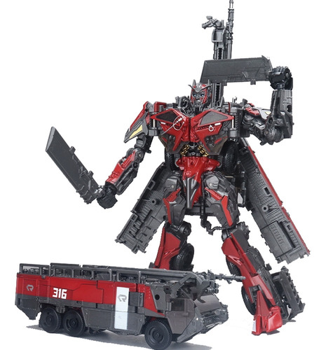 Camión De Bomberos Transformers Sentinel Prime Miniat Deform
