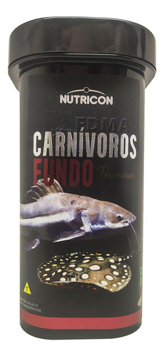 Ração Nutricon Carnívoros De Fundo 110g Arraia Pirarara