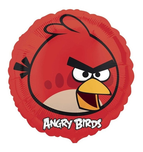 4 Globos Angry Birds Rojo Met 18 Fiesta Videojuegos Gamer