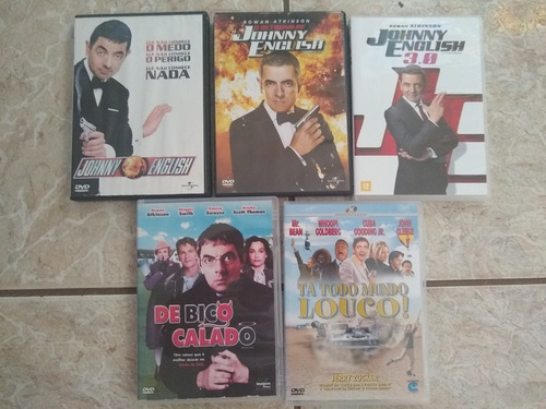 Johnny English 1,2e3 + Rowan Atkinson 05 Dvds Original Raro (Usado)