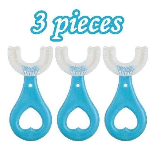 3 Cepillos De Dientes De Silicona Para Niños De 1 A 6 Años