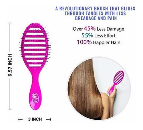 Imagen 4 de 5 de Cepillo De Secado Rápido Wet Brush, Rosado