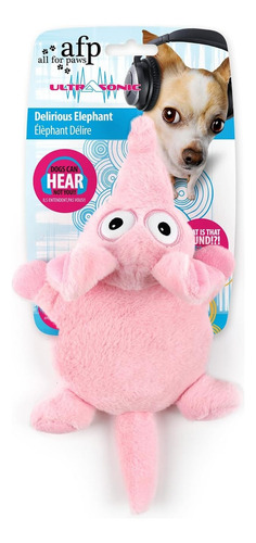 Juguete Peluche Mordillo Elefante Chifle Perro Cachorro Color Rosa Claro