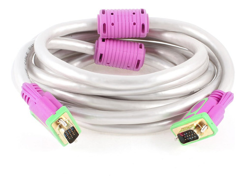 Qtqgoitem 3 Metro 15 Pine Svga Macho Cable Blanco Perla Para