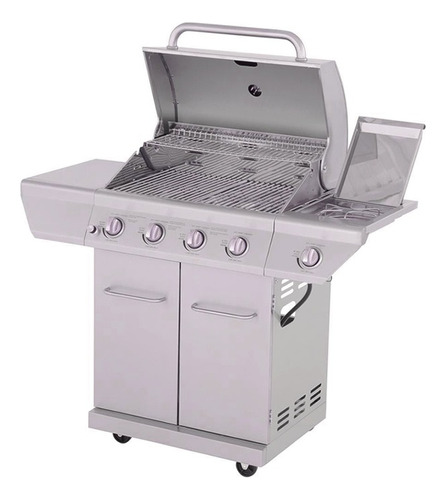 Asador A Gas 4 Quemadores+quemador Lateral Y Plancha Nexgril