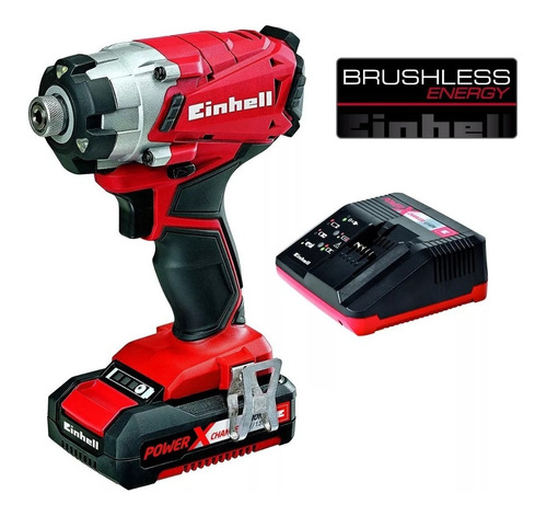 Atornillador Impacto Sin Carbones 18v 1,5a Einhell Bat+carg