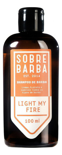 Óleo para barba Sobrebarba Shampoo de Barba Light My Fire - Viagem -  Sobrebarba de 100mL 150g