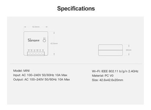 Imagem 3 de 10 de Kit 2 Sonoff Mini Interruptor Wi-fi Automação Residencial