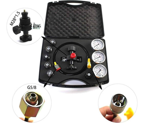 Juego De Prueba De Presión Nitrógeno Hidráulico Kit De