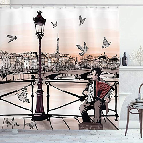 Música Decoración Cortina De Ducha Set By Ambesonne, Accordi