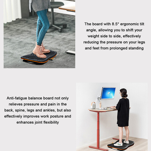 Alfombrilla De Escritorio De Pie: Tabla Oscilante Ergonómica