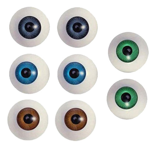 8pcs Plástico Muñeca Oso Ojos Ojos Accesorios De Halloween