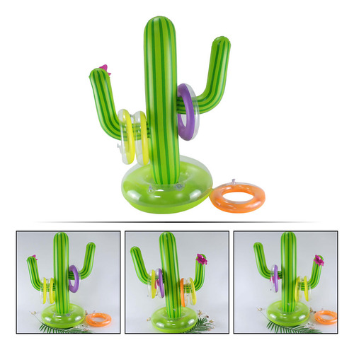 1 Juego De Juguetes De Cactus Simulados Con Anillos De Veran