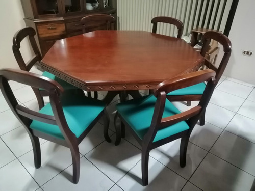 Juego De Comedor Octogonal 6 Sillas