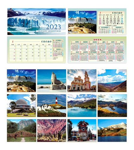 Imagen 2 de 4 de Almanaque Carpita Calendario Escritorio S/ Publicidad X1u.