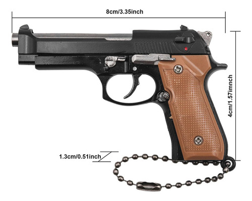 / Llavero Beretta 92f, Modelo Pistola De Metal, De Regalo