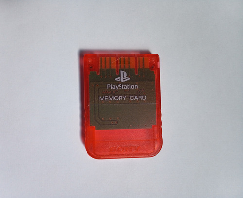 Memory Card  Playstation 1 Ps1 Original Roja