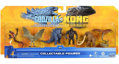 Godzilla Paquete De 6 Minifiguras Gozdzilla Vs Kong 