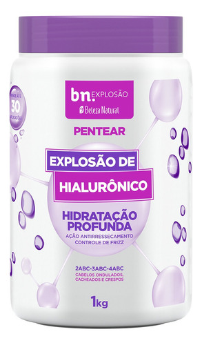 Creme De Pentear Beleza Natural Explosão De Hialurônico 1kg