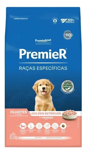 Ração Seca Premier Filhotes Golden Retriever Frango 10,1kg