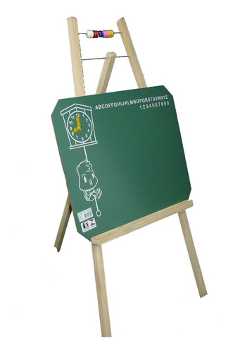 Lousa Infantil Quadro Verde 47x36 Infantil Com Ábaco Souza