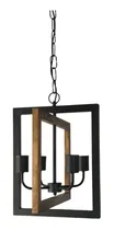 Comprar Lampara Iluminación Colgante Hierro Y Madera Rustico Cod 358