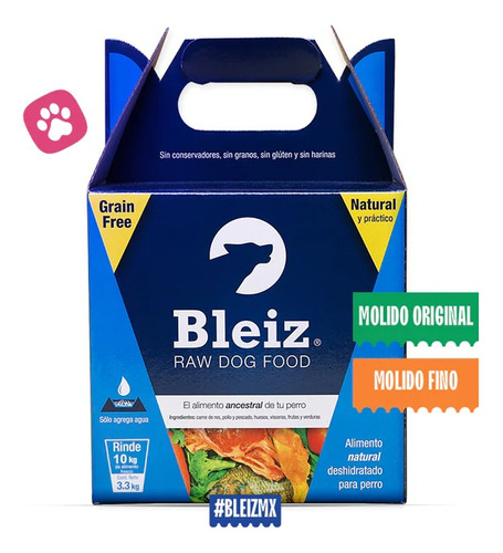 Alimento Bleiz Dieta Barf Para Perro Deshidratado Rinde 10kg