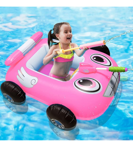 Inflable De Piscina Para Niños Juguete De Alberca,lanzador Color Rosa