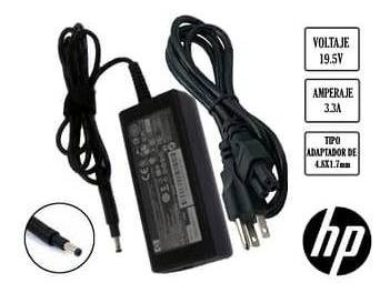 Cargador Hp Punta Finita Negra 19.5v 3.33a 65w