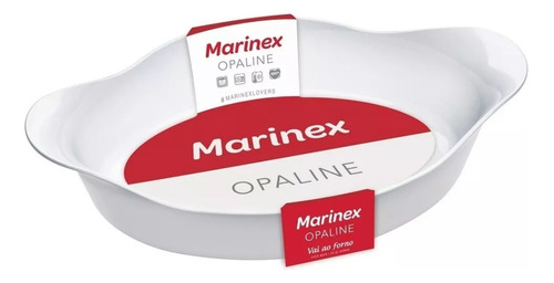 Fuente Marinex Vidrio Templado Asadera Opaline De 1 Litro.