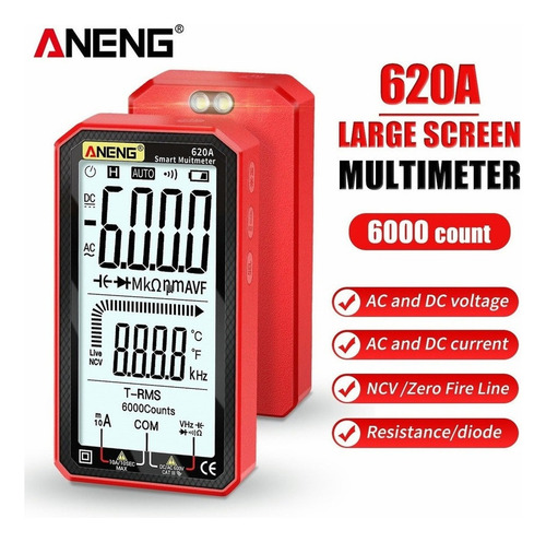 . Digital Multimeter Aneng Ac/dc Lcd Display 4.7 Inches