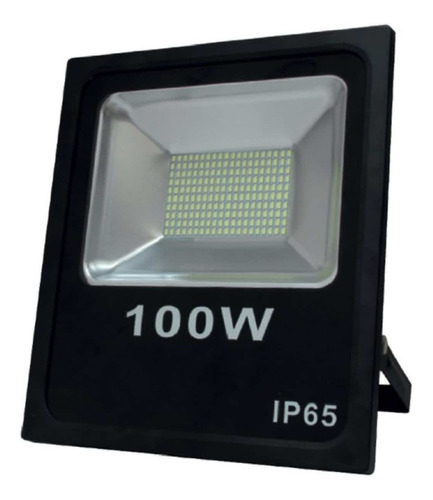 Reflector Led 100w 220v Alta Calidad Exterior Canchas Ip66 Color de la carcasa Negro Color de la luz Blanco frío