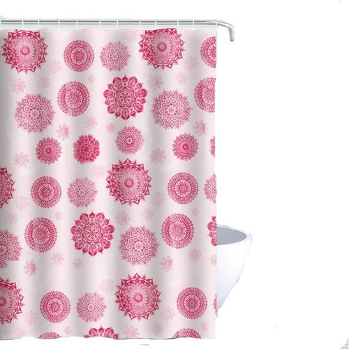 Cortinas De Baño Estampadas Moderna Mas Protector Y Ganchos