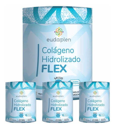 Colágeno Hidrolizado Flex Sinérgico X3 + Biotina 90 S/cargo 