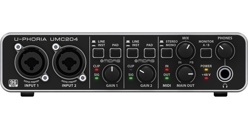 Interfaz Audio U-phoria Behringer Umc204hd