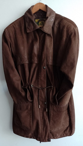 Campera Cuero Legitimo Culture Chocolate Vintage T 50 Parka