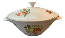 Comprar Sopera Porcelana Sellada Porcelana Filete Dorado Motivo Flor