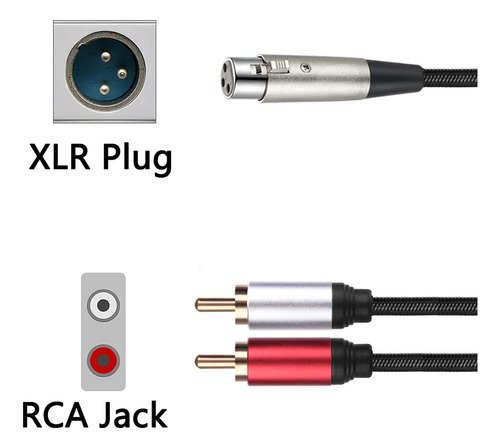 Cable Xlr A Rca Canon A Rsa 3m Alta Calidad