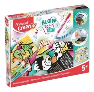 Marcadores Blow Pen Art String Aerografo Maped Creativ