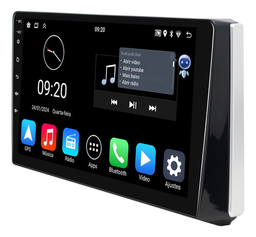 Multimidia Corolla 2020/2023 Android 13 2gb Carplay 10p Voz