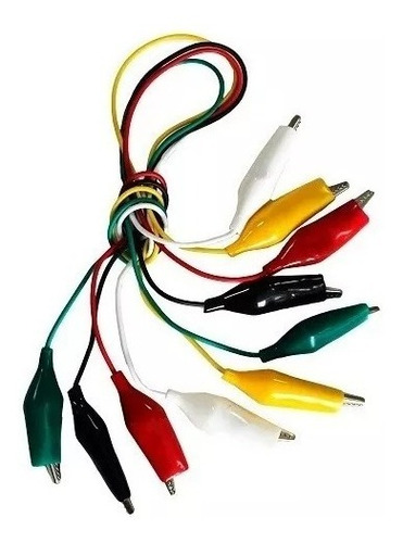 Caimanes Juego 10 Cables Con Caiman 5 Pack 