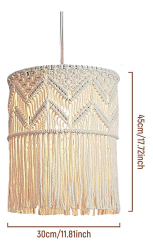 L Lámpara Colgante De Macramé Bohemio