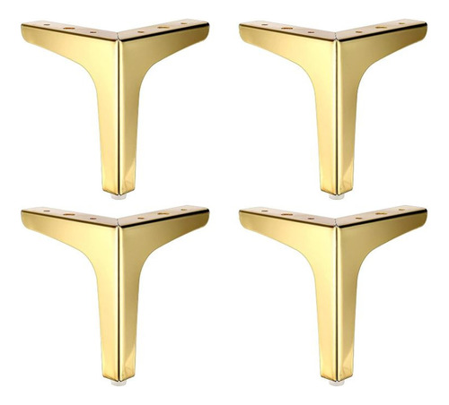 Pata Clasica Para Sala Muebles Pack 4 Piezas - Gold Dorado